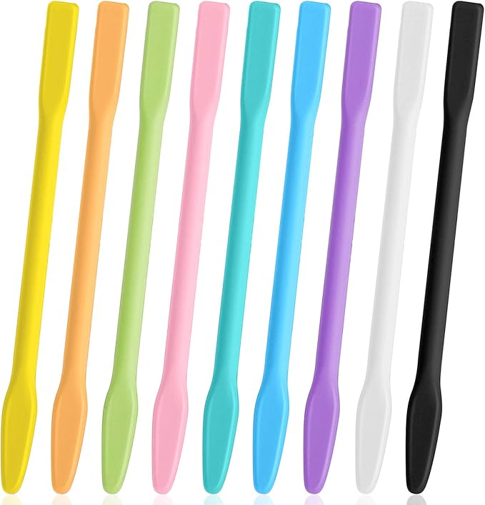 Gartful 9PCS Colored Silicone Stir Sticks, Reusable Epoxy Resin Stir Sticks by Gartful