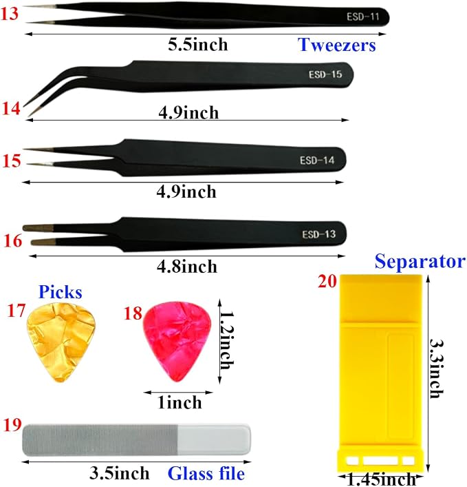 Model DIY Tool Kit, Professional Gundam Craft Building Repairing Tool Set - Image 3