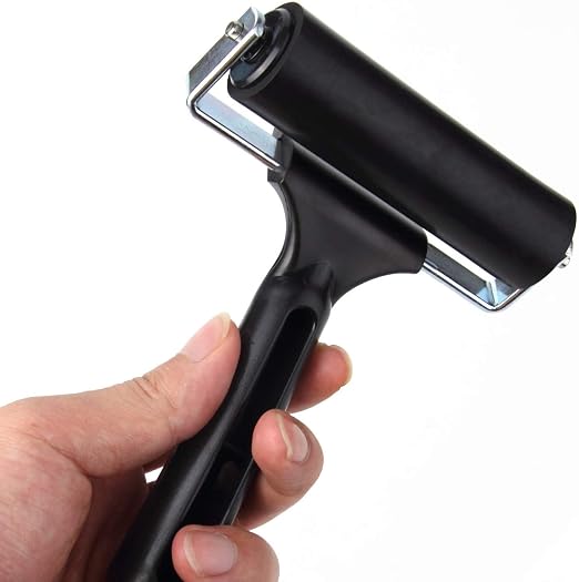 4-Inch Rubber Brayer Roller for Printmaking - Image 3