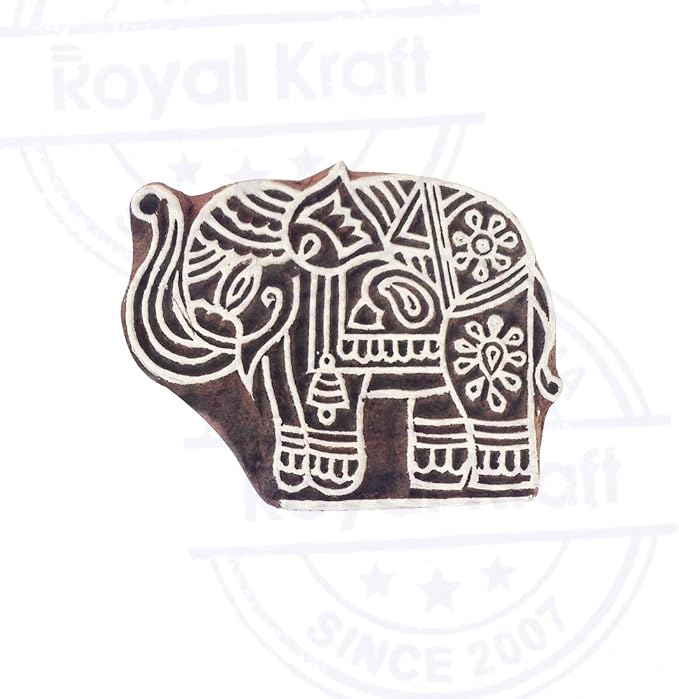 Royal Kraft Wooden Stamps DIY Fabric, Henna Printing Blocks THDtag053 - Image 3