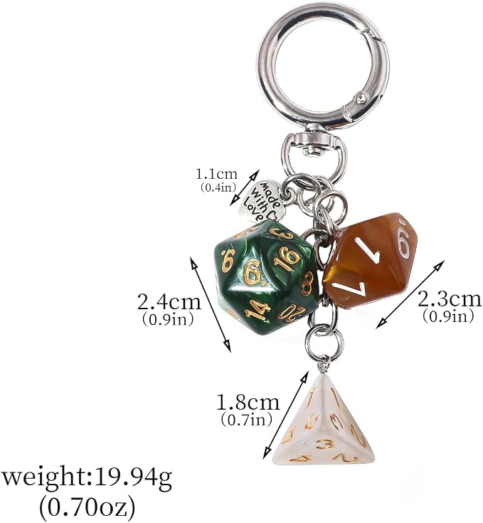 Dice Bag Charms Keychain for Women Men - Image 2