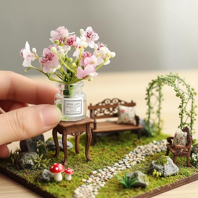Miniature Flowers in Vase Set - Image 4