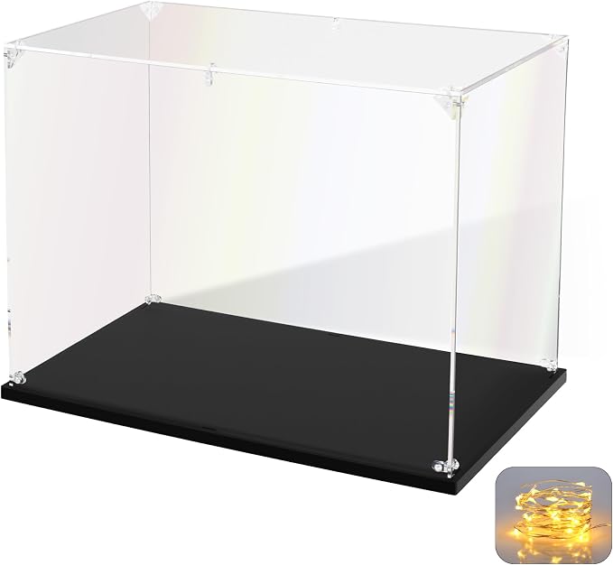 KOLIPI Acrylic Display Case for Collectibles Assemble Clear Acrylic Display Box by KOLIPI