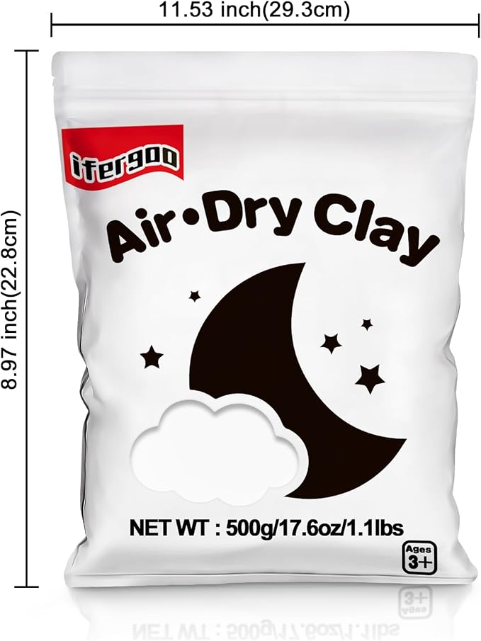 iFergoo White Air Dry Clay, DIY Creative Modeling Clay - Image 7