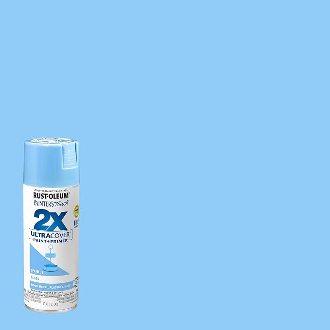 Rust-Oleum 334045 Painter's Touch 2X Ultra Cover Spray Paint, 12 oz, Gloss Spa - Image 2