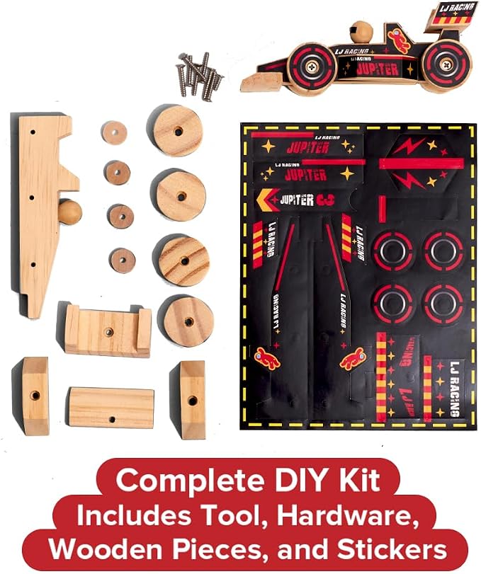 Little Jupiter DIY Wooden Kits w/Stickers - Image 3