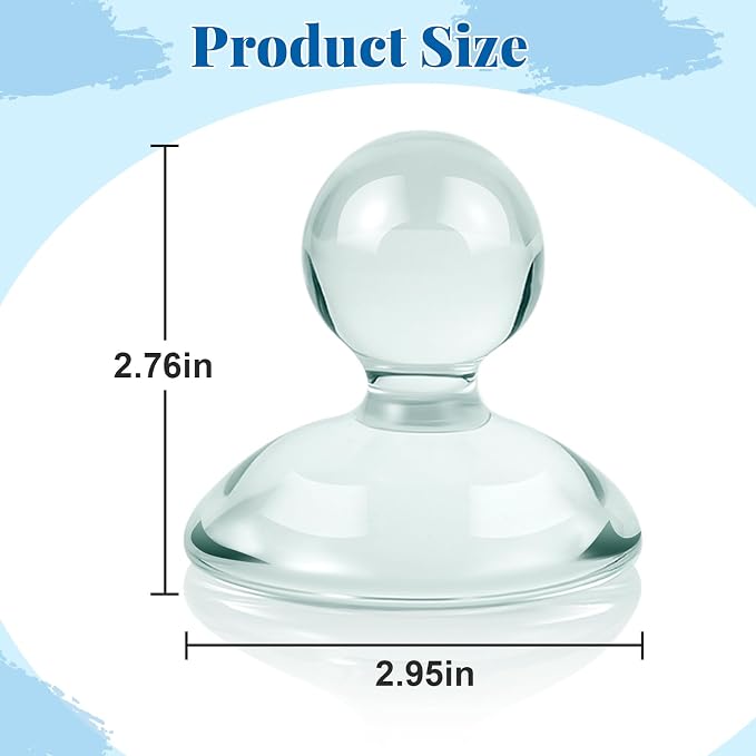 Nuanchu Glass Muller for Making Paint, 2.95 in Muller Art Supplies for Artists - Image 3