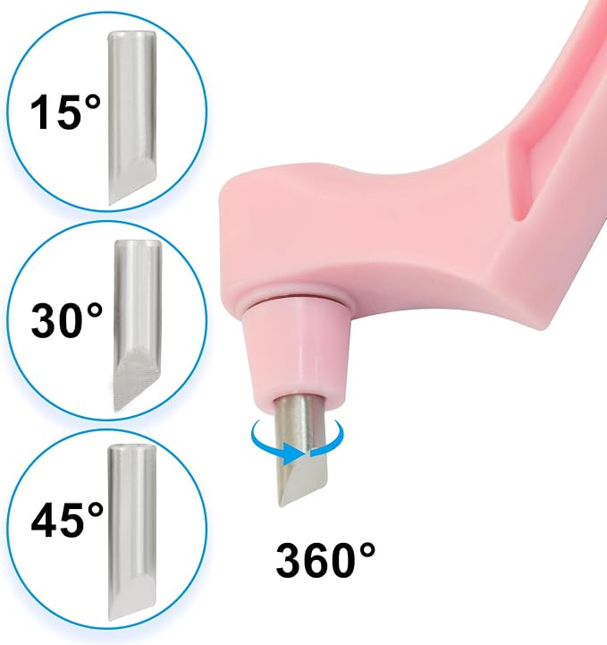 Hot Pink Craft Cutting Tools, Craft Cutting Knives | 3 Different 360 Degree - Image 4