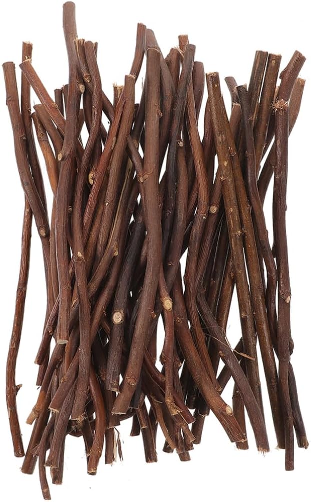 NOLITOY 50pcs Natural Wood Sticks by NOLITOY