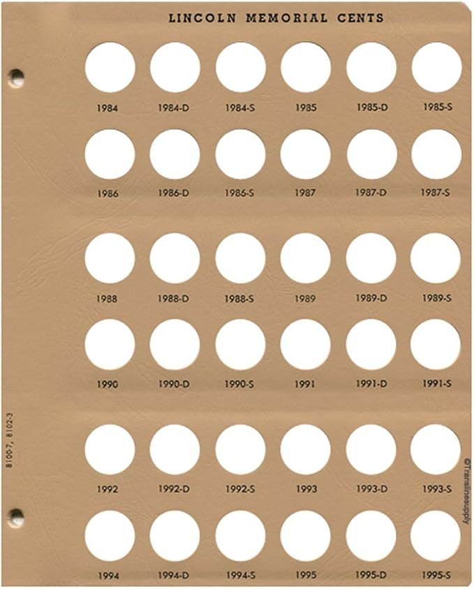 Dansco US Lincoln Cent with Proof Coin Storage Album 1909 - Image 8