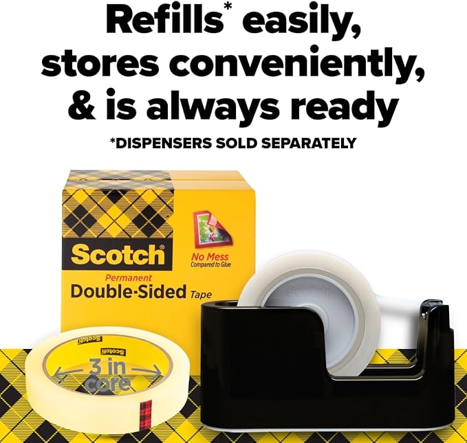 Scotch Double Sided Tape, Office and School Supplies - Image 7