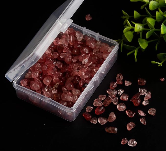 Natural Chip Stone Beads Strawberry Quartz 5-8mm About 400 Pieces Irregular - Image 3