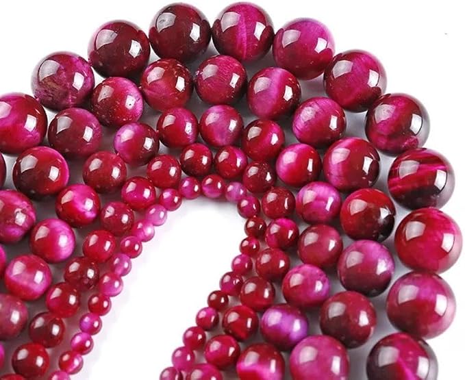 Zenkeeper 108Pcs Rose Tiger Eyes Spacer Loose Beads Bulk - Image 3