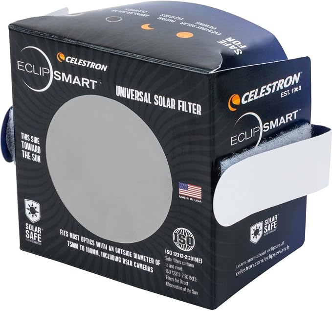 Celestron – EclipSmart Safe Solar Eclipse Telescope and Camera Filter – Meets by Unknown