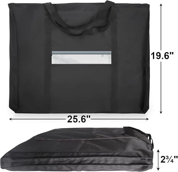 JJRING Dacron Light Weight Art Portfolio Bag, 19.6'' x 25.6'' - Image 2