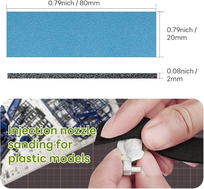 stedi Sanding Sponge for Model Gundam Building, 400-1200 Grit | Hobby Model - Image 4