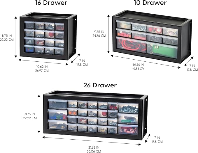 IRIS USA 10-Drawer Organizer, Made in USA, Teacher Toolbox, Plastic Storage - Image 4