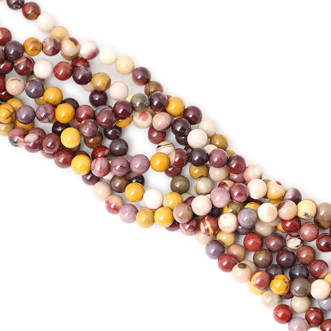45PCS 8mm Natural Moonkaite Jasper Gemstone Round Loose Beads - Image 4