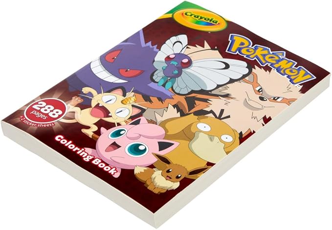 Crayola Giant Pokemon Coloring Book, 2 Sticker Sheets, Coloring Book - Image 3