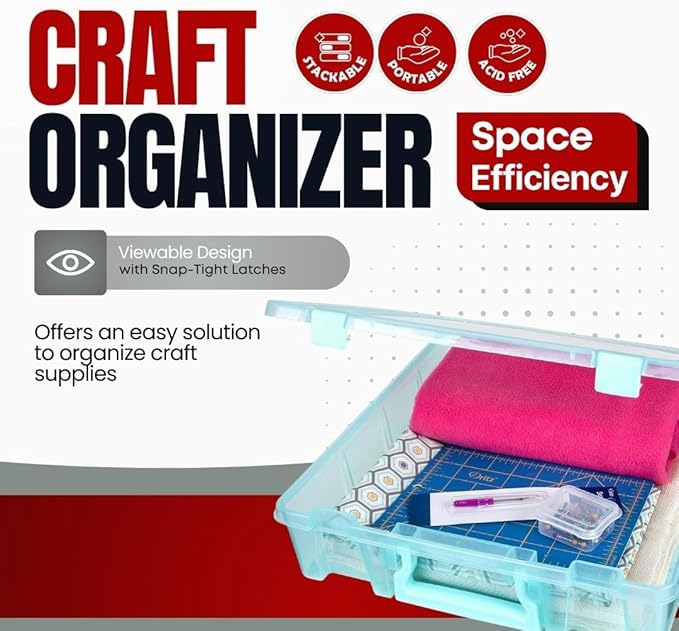 ArtBin 6955AA Super Satchel 1-Compartment Box, Art & Craft Organizer, - Image 3