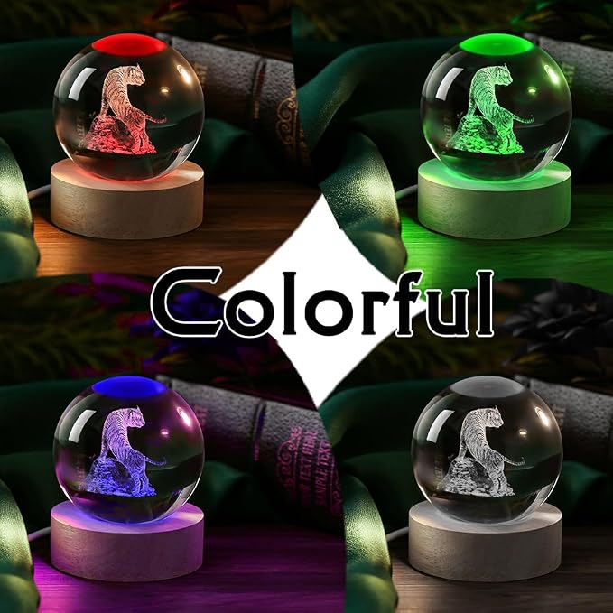 IFOLAINA 3D Tiger Crystal Ball Tiger Gifts - Image 6