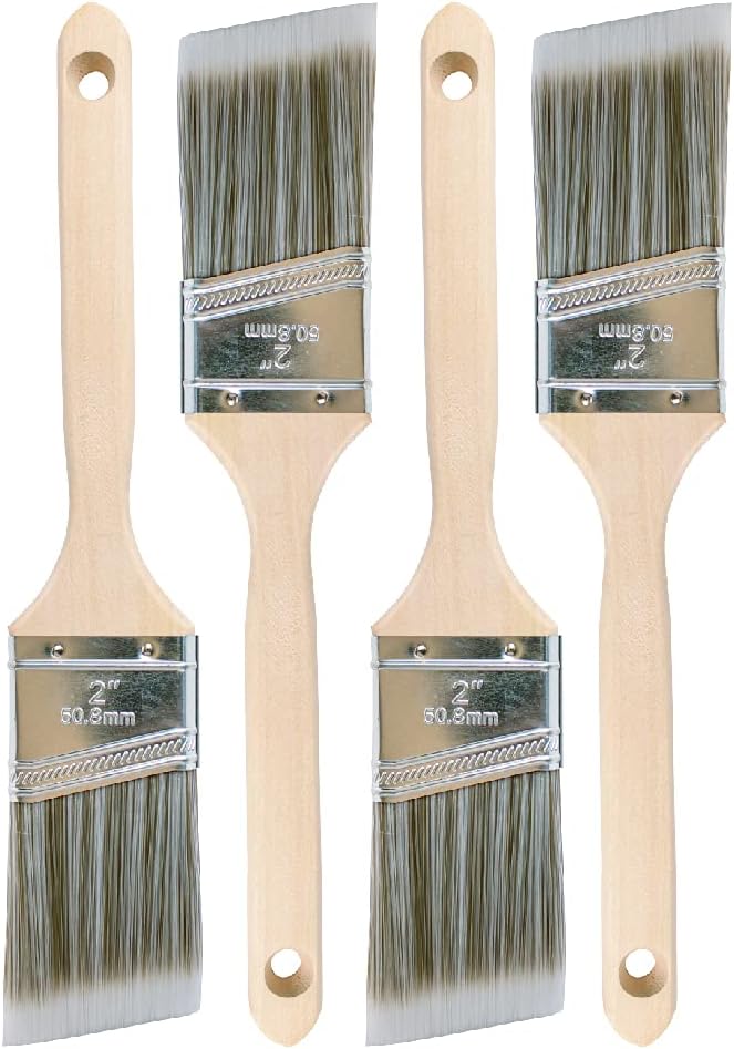 Vermeer Paint Brushes, 2 Inch Angled Paint Brush, Trim & Cut-in, 4 Pack | Sash - Image 8