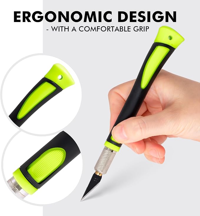 FOSHIO Precision Exacto Knife Set, 2 Pack Craft Knife - Image 2