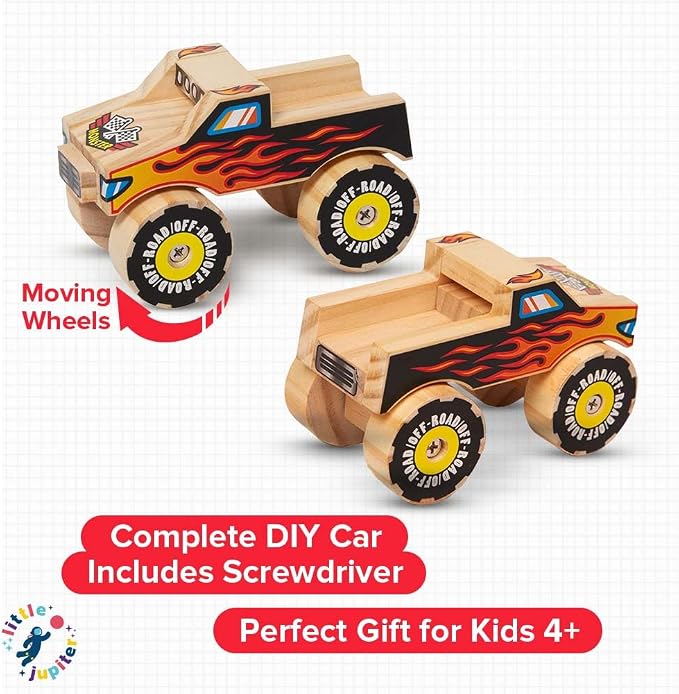 Little Jupiter DIY Wooden Kits w/Stickers - Image 5