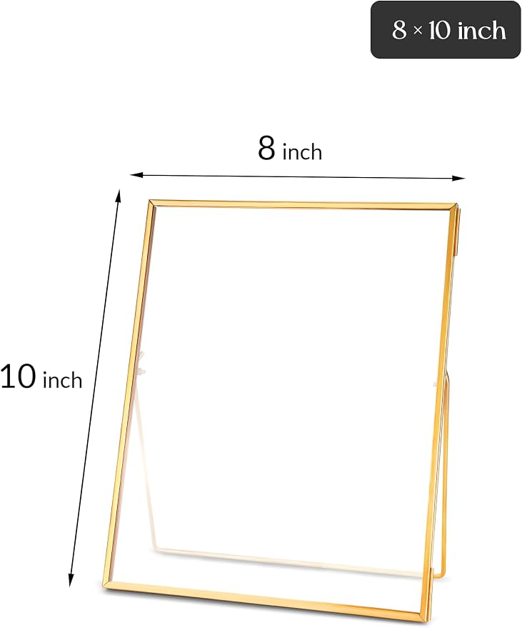 REDHUGO Glass Pressed Flower Frame Handmade, Floating Picture Frames - Image 4