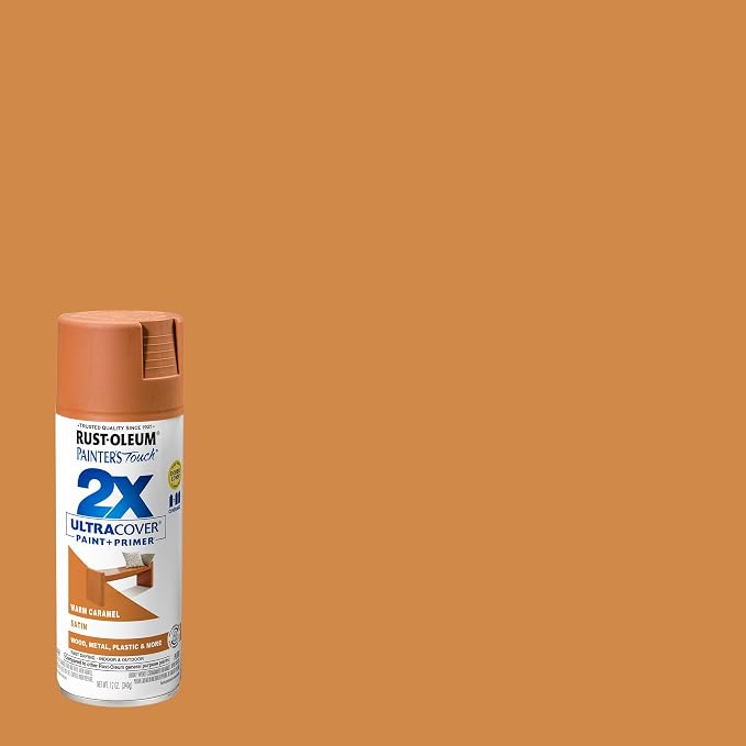 Rust-Oleum 334083 Painter's Touch 2X Ultra Cover Spray Paint, 12 oz, Satin Warm - Image 2