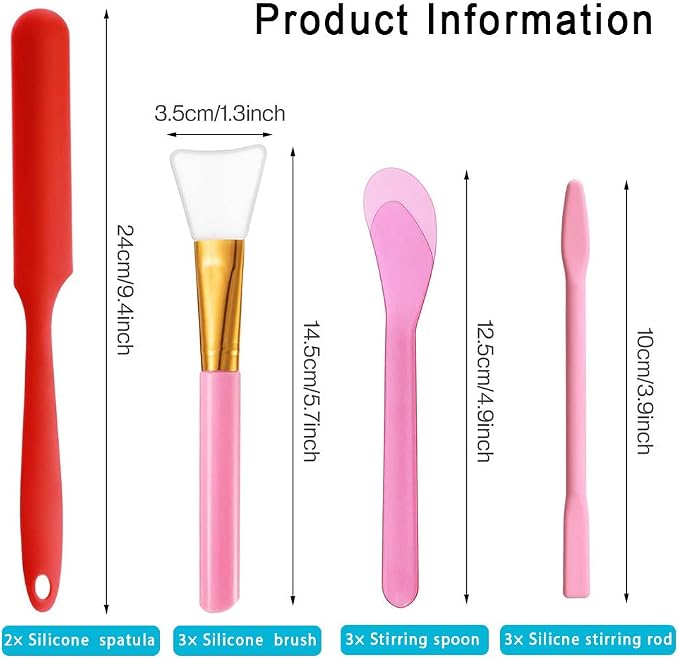 Silicone Stir Sticks Kit 16Pcs, Silicone Epoxy Brush, Silicone Stirring Tool - Image 2