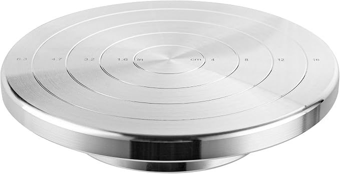 Banding Wheel, Double-Sided Pottery Turnable Wheel Aluminium Alloy Heavy Duty by Yncotte