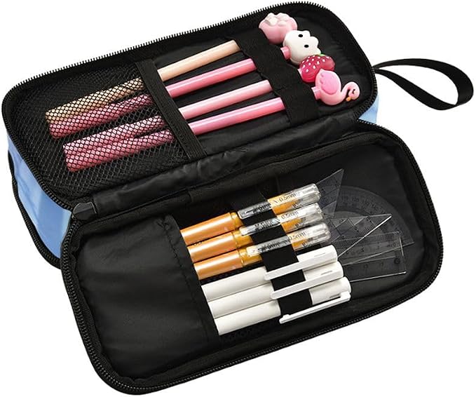 Wolf Snowy Pencil Case Box Boys Girls Large Pencil Pouch Zipper Compartments - Image 5