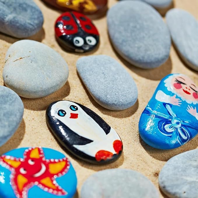 PGN 80 Large River Rocks for Painting by PGN