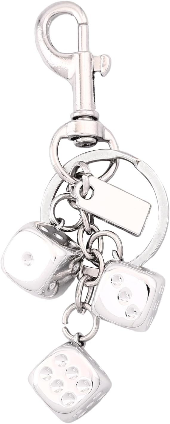 Dice Bag Charms Keychain for Women Men by Disengor