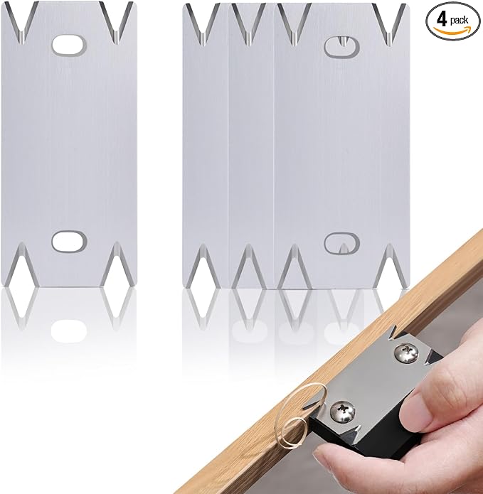 NECAMOCU 4PCS Edge Banding Trimmer Replacement Blades | Premium Stainless Steel by NECAMOCU