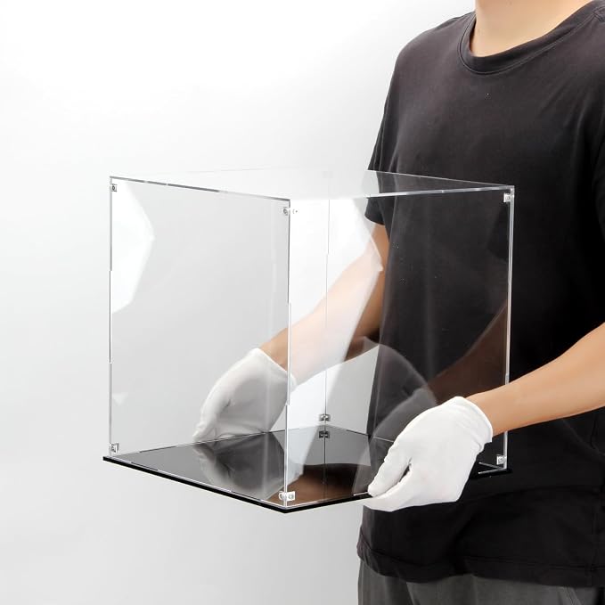 12 Inch Clear Acrylic Case for Display, Cube Clear Display Acrylic Box for - Image 5