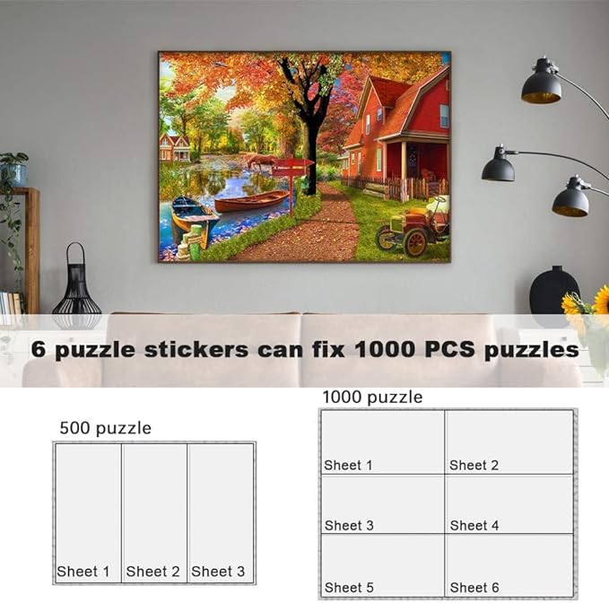 24 Puzzle Saver Sheets, Puzzle Glue Sheets - Image 6