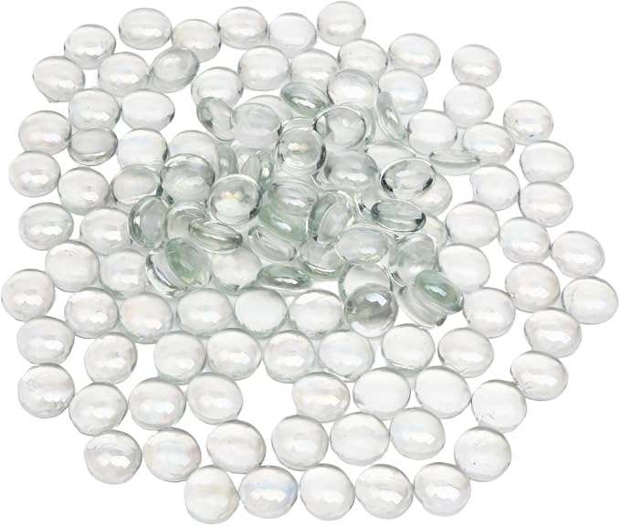 10 lb Clear Glass Beads for Vases, Glass Pebbles by Unknown