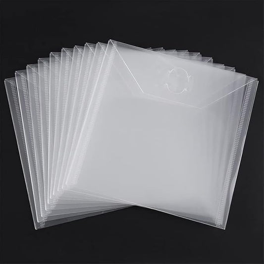 10PCS Large Stamp & Dies Storage Pockets Transparent Plastic Seal Bags Storage by Briartw
