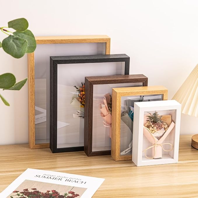 Shadow Box Frame, Rectangular Glass Display Case - Image 6