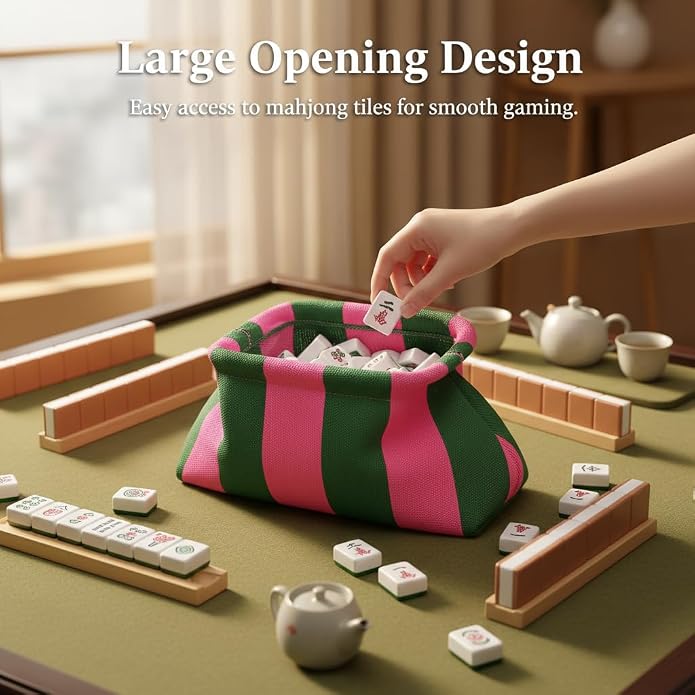 Mahjong Tile Bag Woven Clutch Purses - Image 5