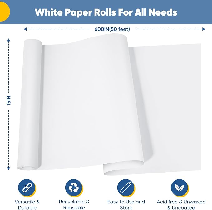 15" x 600" Drawing Paper Roll, Bouquet Flower Wedding Gift Wrapping Paper - Image 2