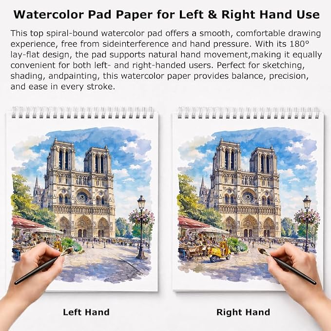 Soucolor Sketchbook 8.5x11, 100 Sheets Thick Acid-Free Drawing Paper | - Image 6