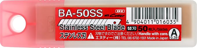 NT Cutter 9mm Stainless Steel Snap-Off Blades, 50-Blade/Pack, 1 Pack - Image 4