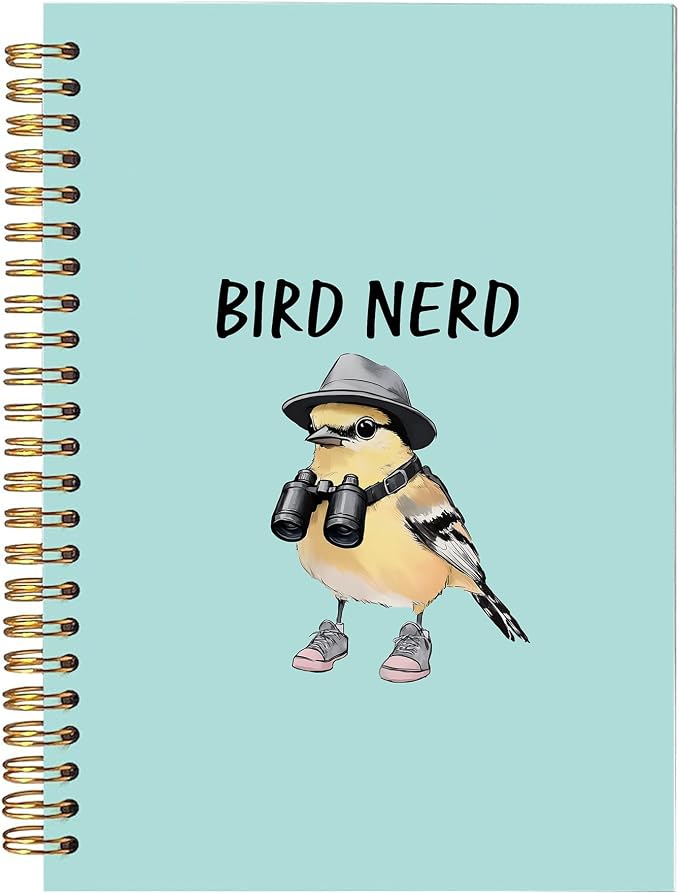Funny Bird Birding Spiral Notebook, Birds Watching Journal, Gifts by bitkan