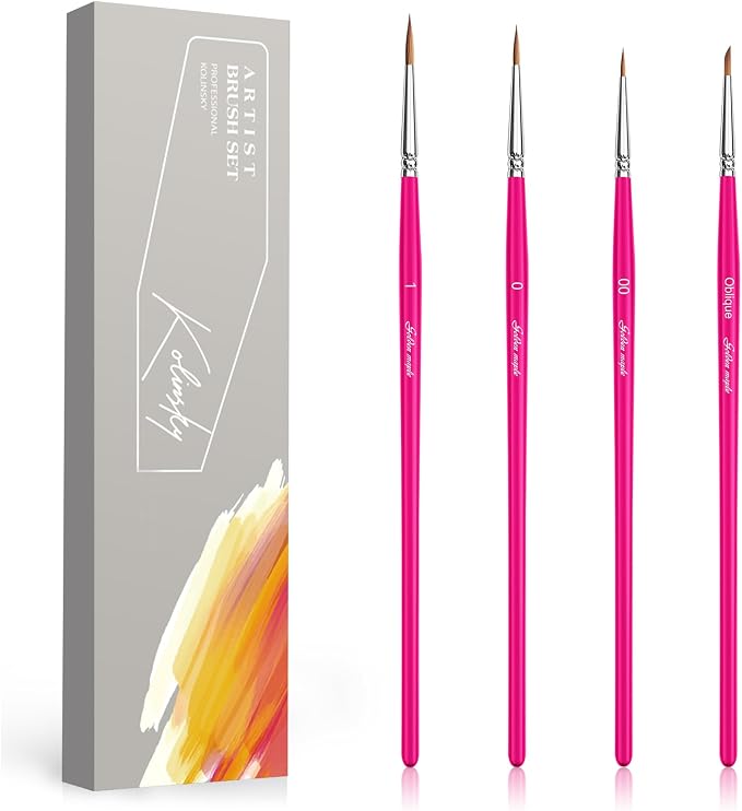 Kolinsky Sable Brushes, Fine Detail Paint Brushes by goldenmaple