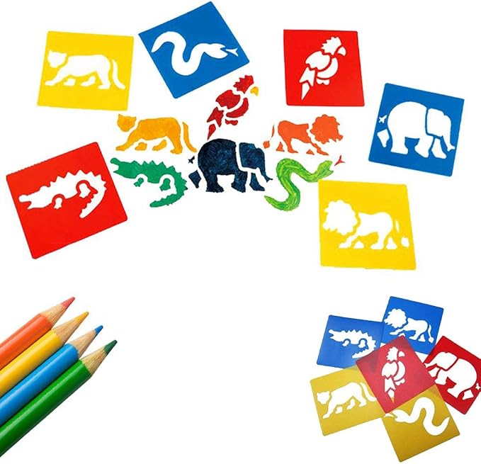 Lependor 36 Pieces Plastic Drawing Painting Stencil Templates - Image 3