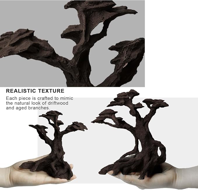 FZONE Resin Aquarium Driftwood, Aquarium Tree Decoration - Image 3