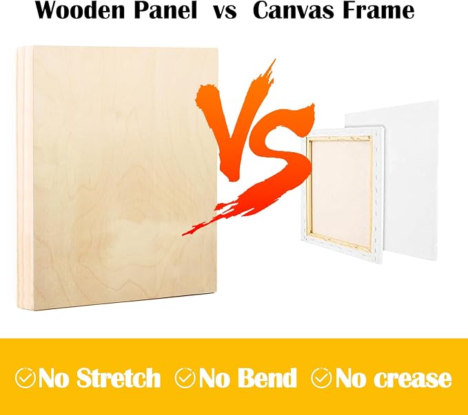 Falling in Art 2 Pack 11x14'' Unfinished Gallery Birch Wood Canvas Panels | 1 - Image 4
